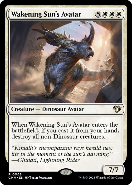 Wakening Sun's Avatar (CMM-068) - Commander Masters - for just $0.08! 
