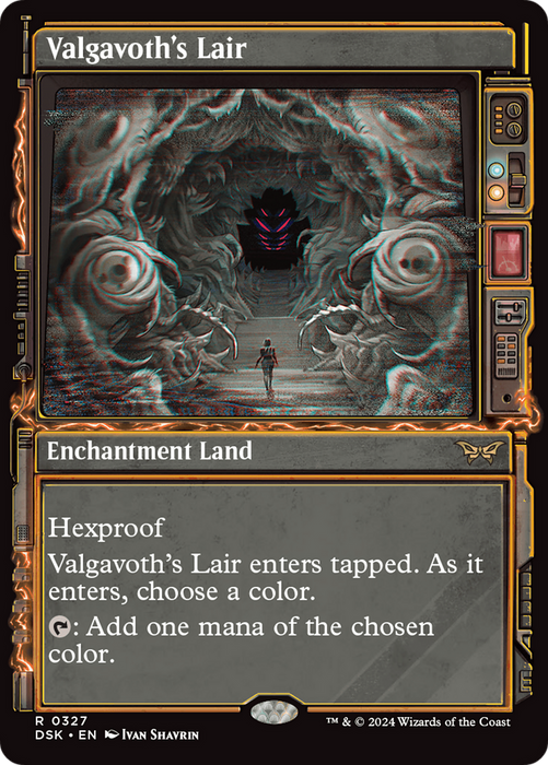 Valgavoth's Lair (DSK-327) - Duskmourn: House of Horror: (Showcase) Foil - for just $0.66! 