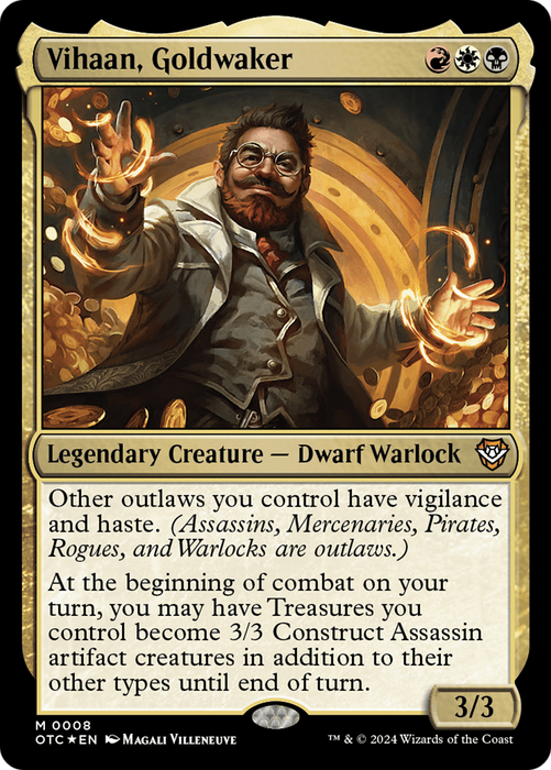 Vihaan, Goldwaker (OTC-008) - Outlaws of Thunder Junction Commander Foil - for just $0.86! 