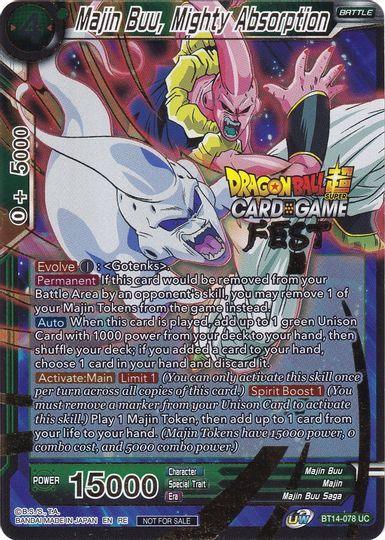 Majin Buu, Mighty Absorption (Card Game Fest 2022) (BT14-078) [Tournament Promotion Cards] - for just $0.50! 