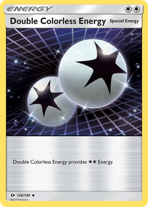 Double Colorless Energy (136/149) [Sun & Moon: Base Set] - for just $0.20! 