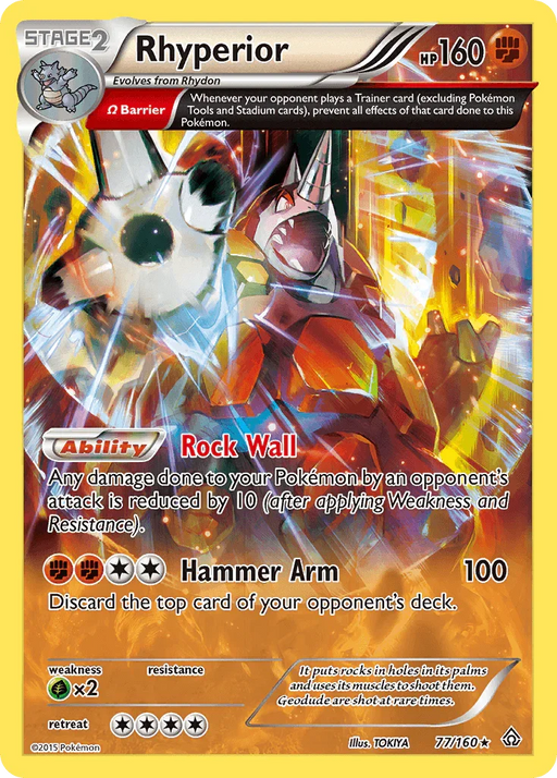 Rhyperior (77/160) [XY: Primal Clash] - for just $2.30! 