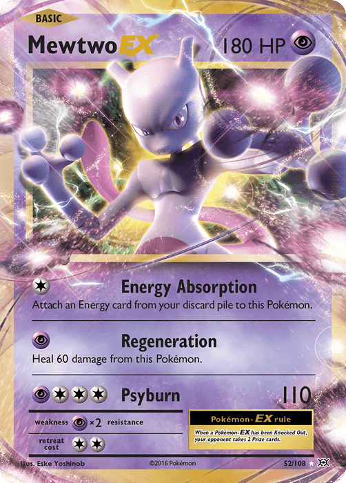 Mewtwo EX (52/108) [XY: Evolutions] - for just $2.20! 