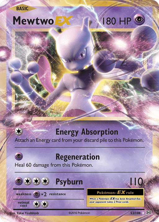 Mewtwo EX (52/108) [XY: Evolutions] - for just $2.20! 