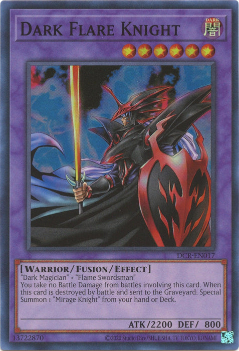 Dark Flare Knight (25th Anniversary) [DCR-EN017] Super Rare - for just $5.30! 