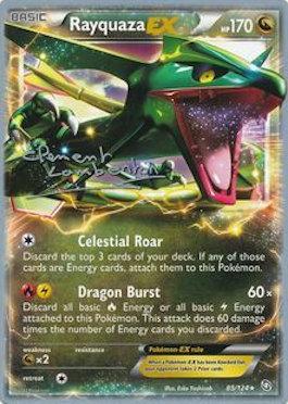 Rayquaza EX (85/124) (Anguille Sous Roche - Clement Lamberton) [World Championships 2013] - Just $2.85! Shop now at Retro Gaming of Denver