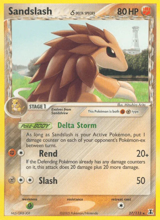 Sandslash (27/113) (Delta Species) [EX: Delta Species] - for just $3.50! 