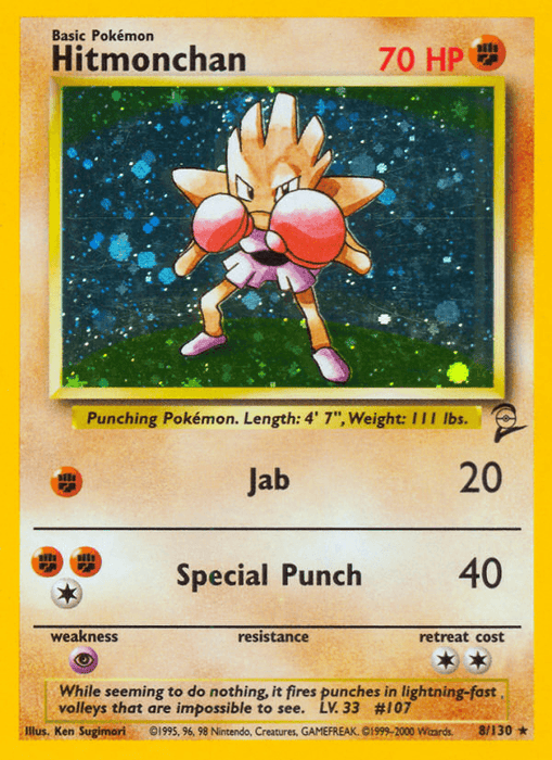 Hitmonchan (8/130) [Base Set 2] - for just $8.50! 