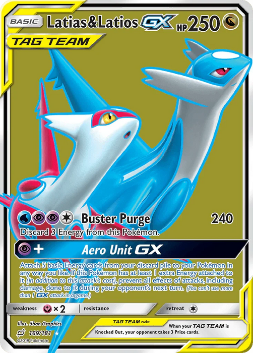 Latias & Latios GX (169/181) [Sun & Moon: Team Up] - for just $43.50! 