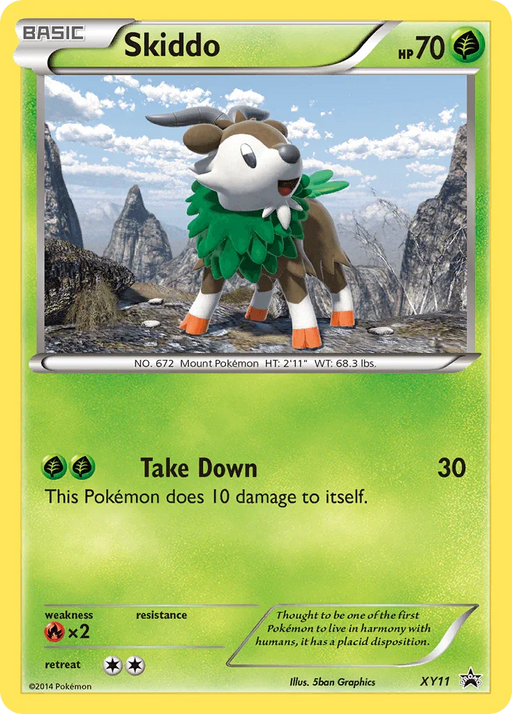 Skiddo (XY11) [XY: Black Star Promos] - for just $0.70! 