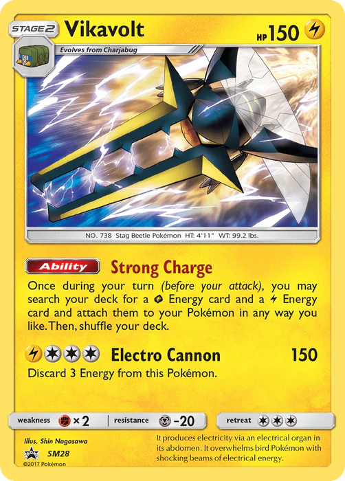 Vikavolt (SM28) [Sun & Moon: Black Star Promos] - for just $0.20! 