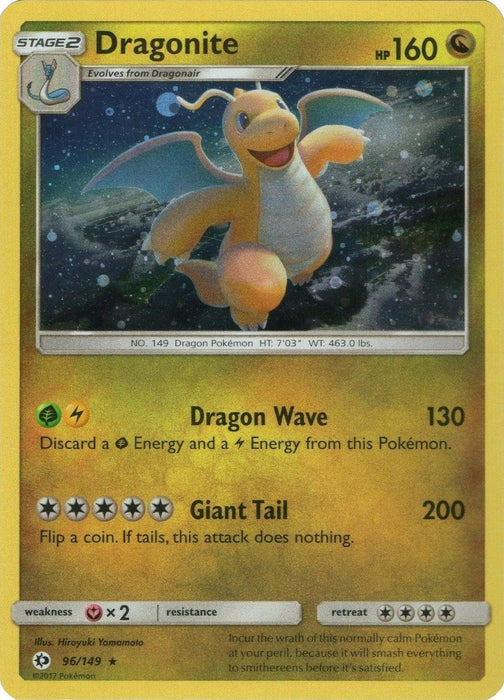 Dragonite (96/149) (Cosmos Holo) [Sun & Moon: Base Set] - for just $3! 