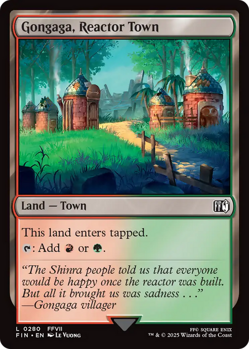 Gongaga, Reactor Town (FIN-280) - FINAL FANTASY Foil - for just $0.10! 