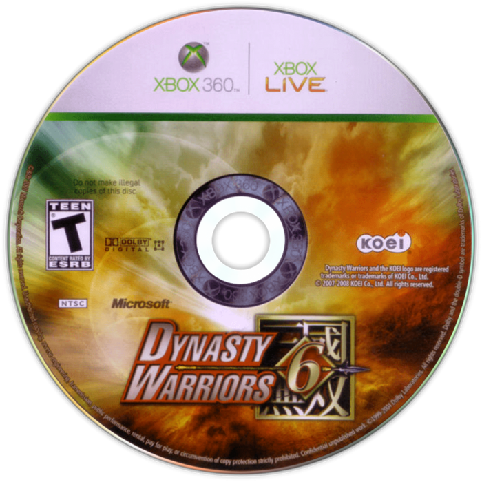 Dynasty Warriors 6 – Xbox 360 (X360) - for just $10.99! 