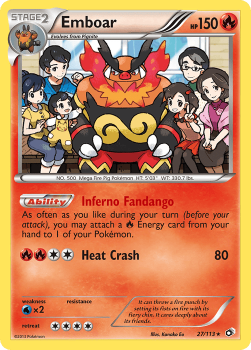 Emboar (27/113) [Black & White: Legendary Treasures] - for just $5.55! 