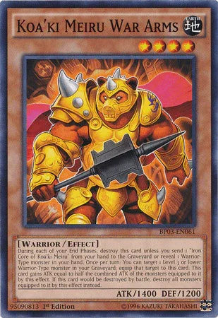 Koa'ki Meiru War Arms [BP03-EN061] Common - for just $0.10! 