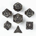Solid Metal Fighter Class RPG Dice Set - Ancient Bronze - for just $39.99! 