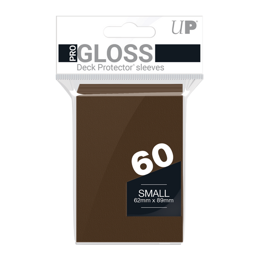 Ultra PRO: Small 60ct Sleeves - PRO-Gloss (Brown) - Just $0! Shop now at Retro Gaming of Denver