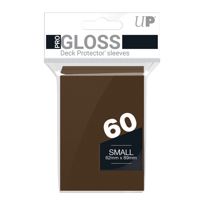 Ultra PRO: Small 60ct Sleeves - PRO-Gloss (Brown) - Just $0! Shop now at Retro Gaming of Denver