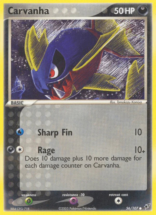 Carvanha (56/107) [EX: Deoxys] - for just $0.60! 