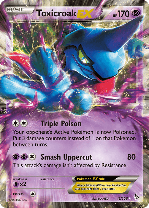 Toxicroak EX (41/106) [XY: Flashfire] - for just $1.45! 