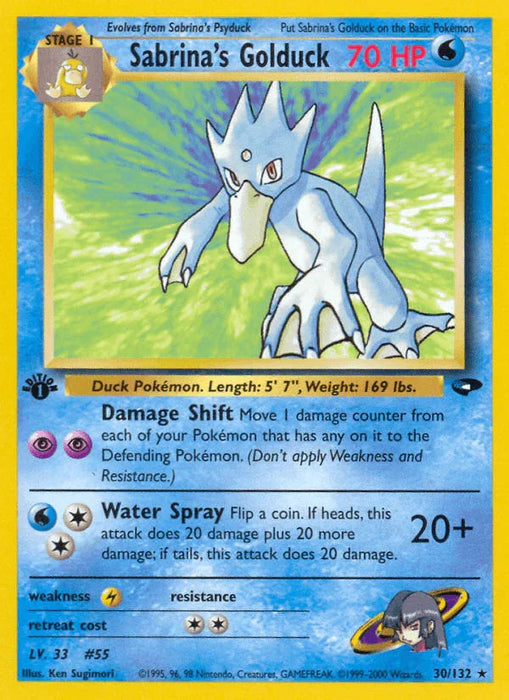 Sabrina's Golduck (30/132) [Gym Challenge 1st Edition] - for just $3.10! 