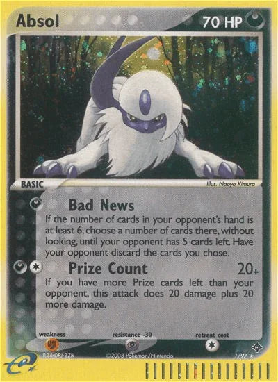 Absol (1/97) [EX: Dragon] - for just $33.15! 