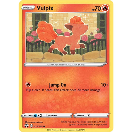 Vulpix (017/195) [Sword & Shield: Silver Tempest] - Just $0.10! Shop now at Retro Gaming of Denver