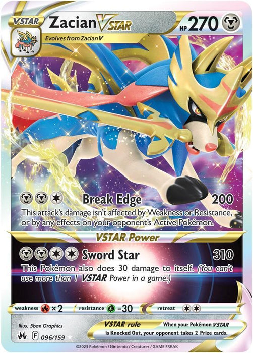 Zacian VSTAR (096/159) [Sword & Shield: Crown Zenith] - for just $0.70! 