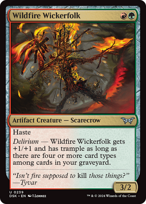 Wildfire Wickerfolk (DSK-239) - Duskmourn: House of Horror - for just $0.05! 
