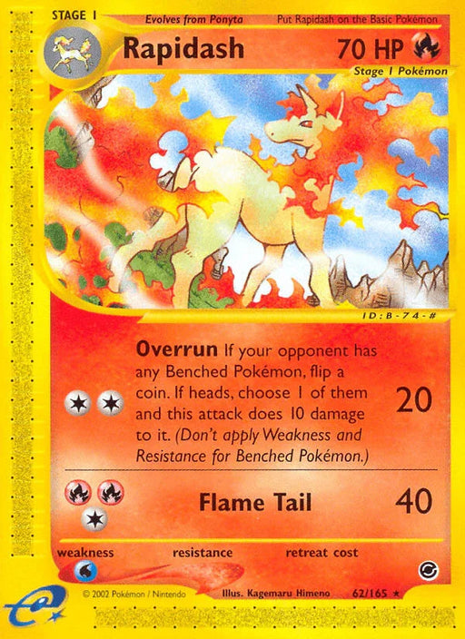 Rapidash (62/165) [Expedition: Base Set] - for just $5.70! 