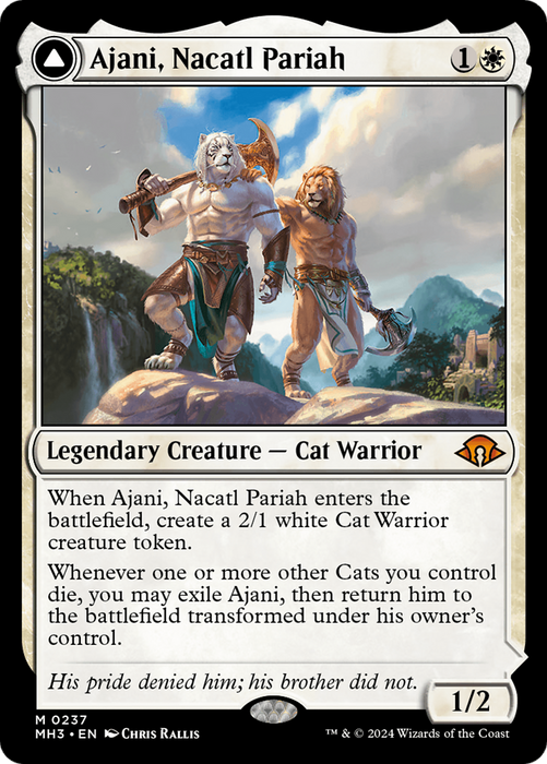 Ajani, Nacatl Pariah // Ajani, Nacatl Avenger [Modern Horizons 3] - Just $3.55! Shop now at Retro Gaming of Denver