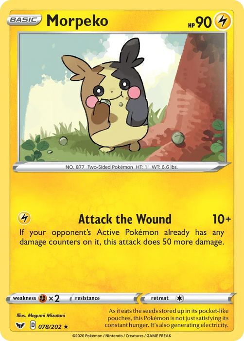 Morpeko (078/202) [Sword & Shield: Base Set] - for just $0.15! 
