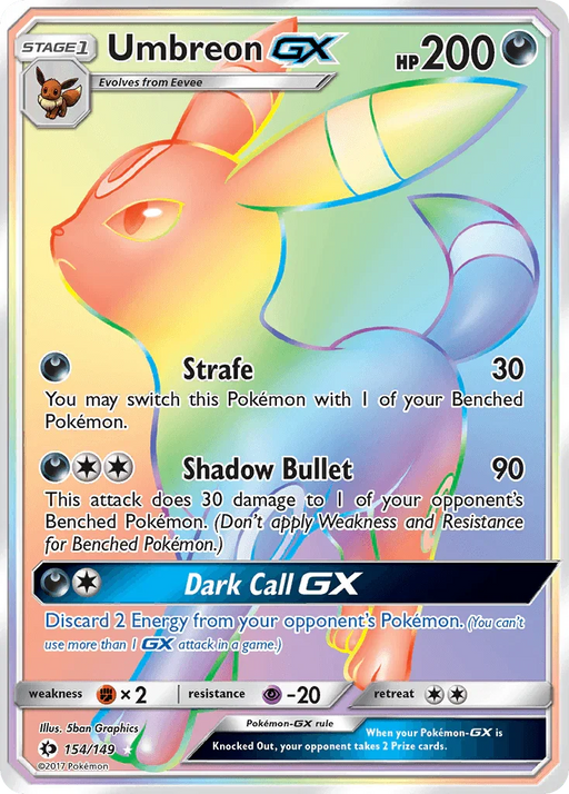 Umbreon GX (154/149) [Sun & Moon: Base Set] - for just $56.40! 