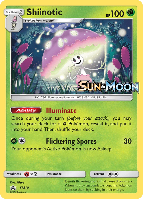 Shiinotic (SM10) [Sun & Moon: Black Star Promos] - for just $8.10! 
