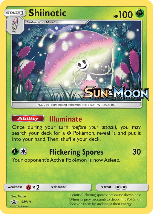 Shiinotic (SM10) [Sun & Moon: Black Star Promos] - for just $8.40! 