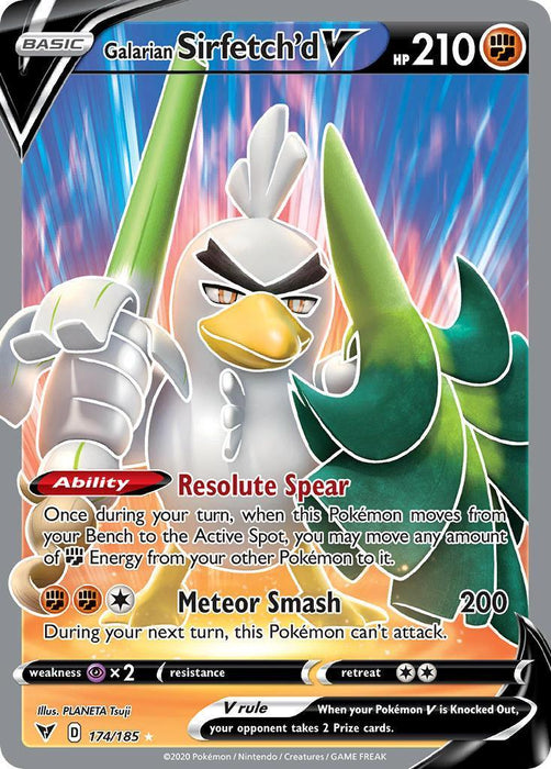 Galarian Sirfetch'd V (174/185) [Sword & Shield: Vivid Voltage] - for just $0.95! 
