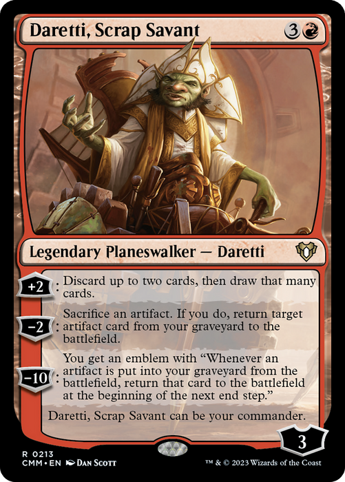 Daretti, Scrap Savant (CMM-213) - Commander Masters - for just $0.36! 
