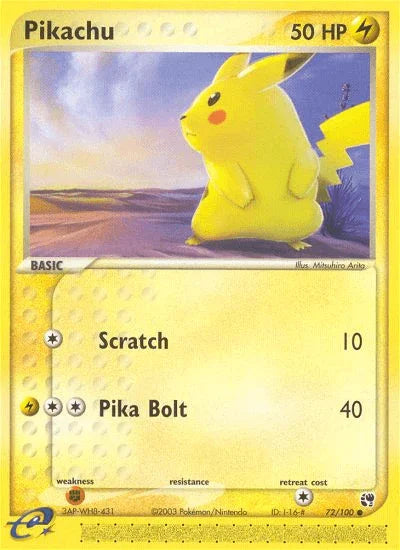 Pikachu (72/100) [EX: Sandstorm] - for just $4.05! 