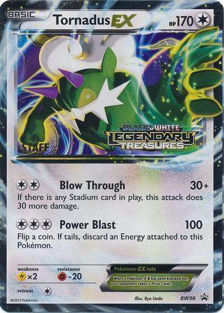 Tornadus EX (BW96) (Staff Prerelease Promo) [Black & White: Black Star Promos] - for just $32! 