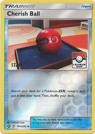 Cherish Ball (191a/236) (League Promo Staff) [Sun & Moon: Unified Minds] - for just $6.20! 