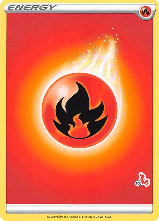 Fire Energy (Cinderace Stamp #10) [Battle Academy 2022] - for just $0.10! 