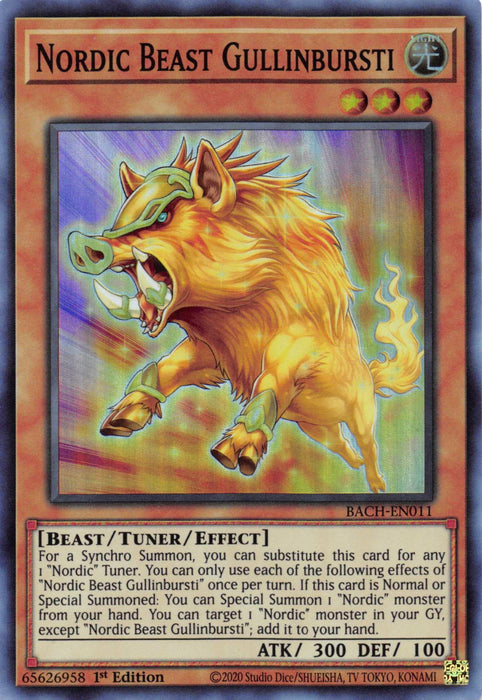 Nordic Beast Gullinbursti [BACH-EN011] Super Rare - for just $0.15! 