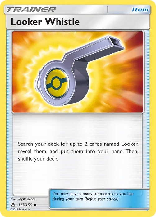 Looker Whistle (127/156) [Sun & Moon: Ultra Prism] - for just $0.10! 
