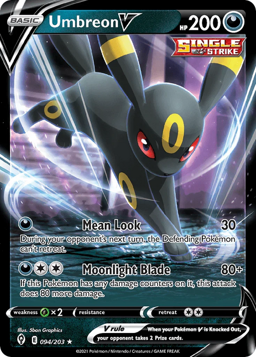 Umbreon V (094/203) (Intro Deck) [Sword & Shield: Evolving Skies] - for just $2.30! 