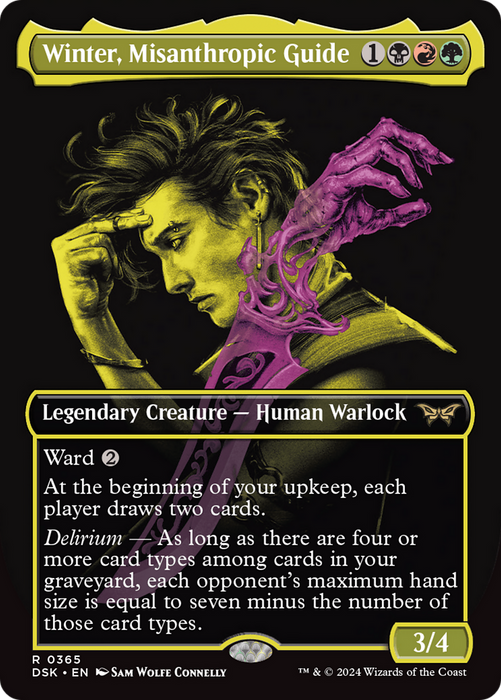 Winter, Misanthropic Guide (DSK-365) - Duskmourn: House of Horror (Borderless) Foil - for just $0.16! 
