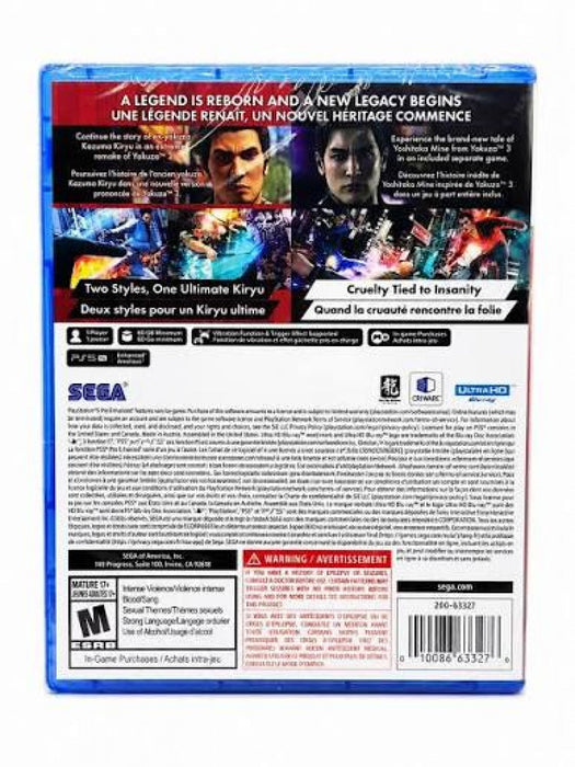 Yakuza Kiwami 3 & Dark Ties – Play Station 5  (PS5) - for just $0! 
