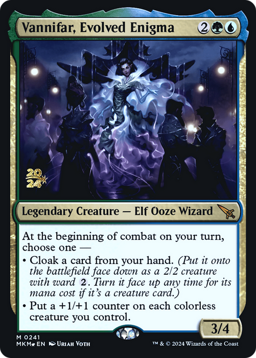 Vannifar, Evolved Enigma (PRE-241) - Murders at Karlov Manor Promos Foil - for just $1.01! 