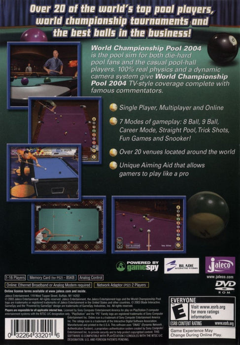 World Championship Pool 2004 – PlayStation 2 (PS2) - for just $5.99! 
