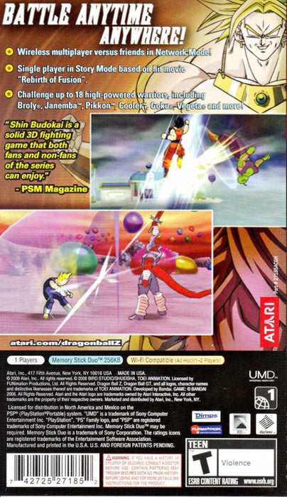 Dragon Ball Z: Shin Budokai – PlayStation Portable (PSP) - for just $30.99! 